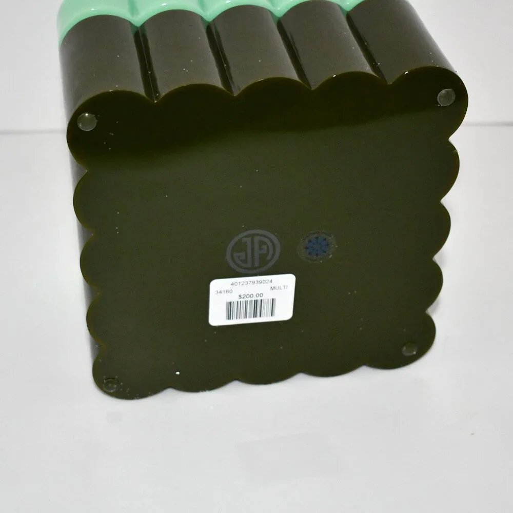 Jonathan Adler Fleur MEDIUM Acrylic Box in Multi #401237939024 NWT
